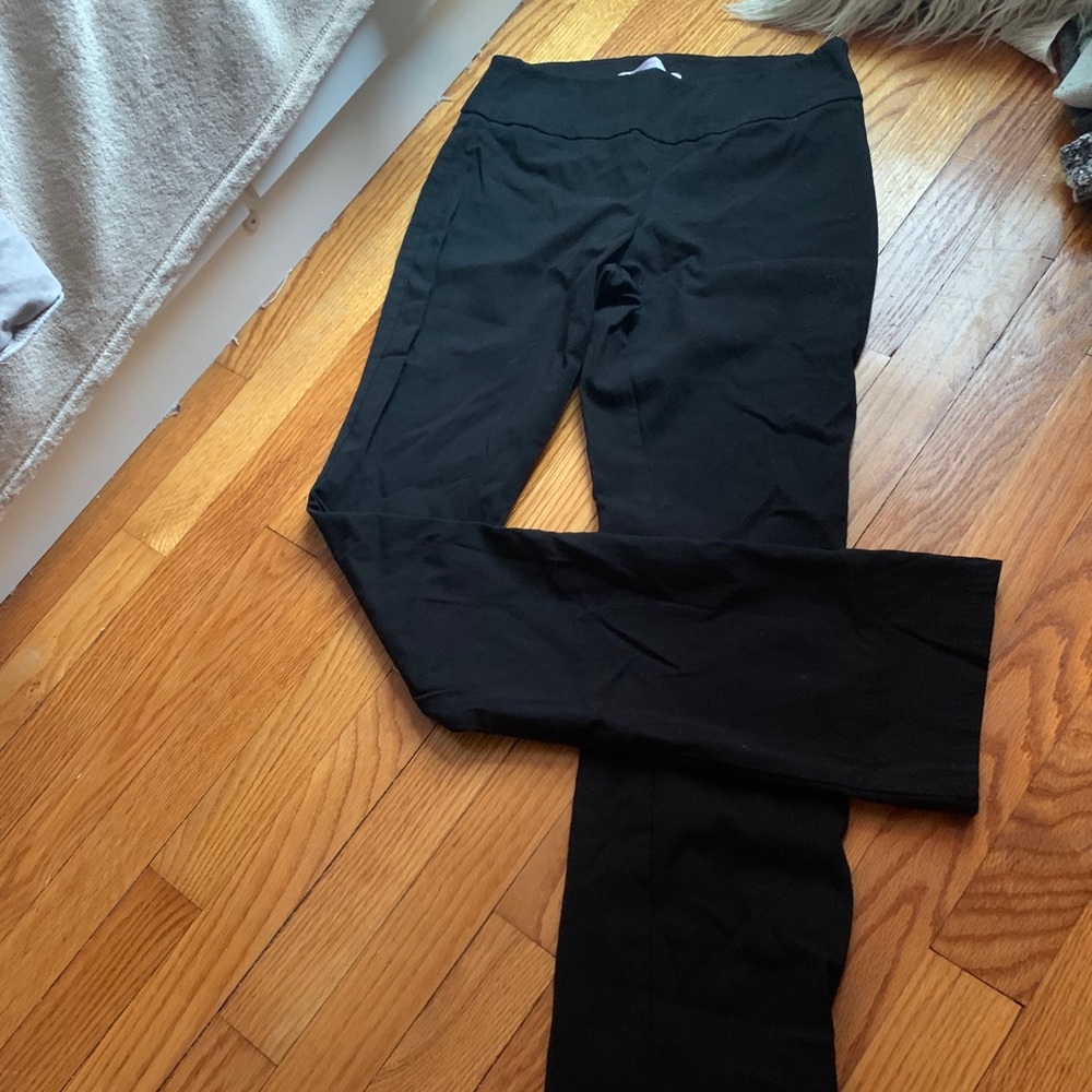 Black stretchy work pants